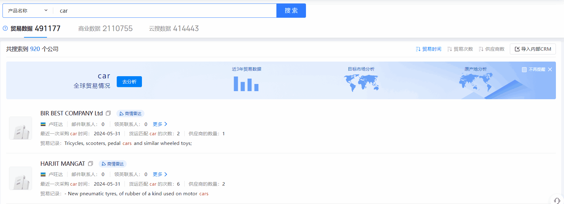 卢旺达海关数据,海关数据,J9国际站 J9 海关数据
